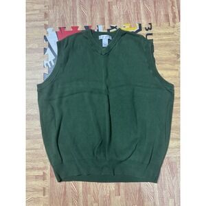 Cypress Links Men's 100% Cotton V-Neck Golf Vest‎ Size XLT; Activewear, Outdoor